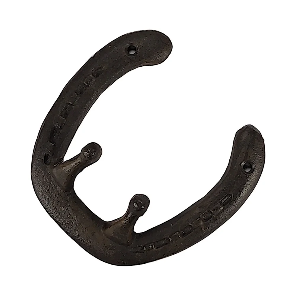 Cast Iron Horseshoe Good Luck Hook